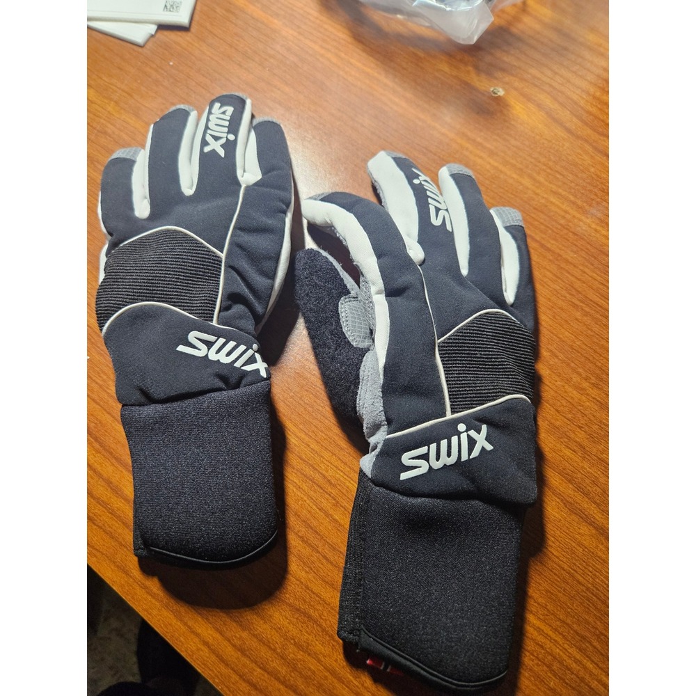 Swix Ski Gloves Unisex Size 5 Black Gray Nordic Performance Winter Technical
